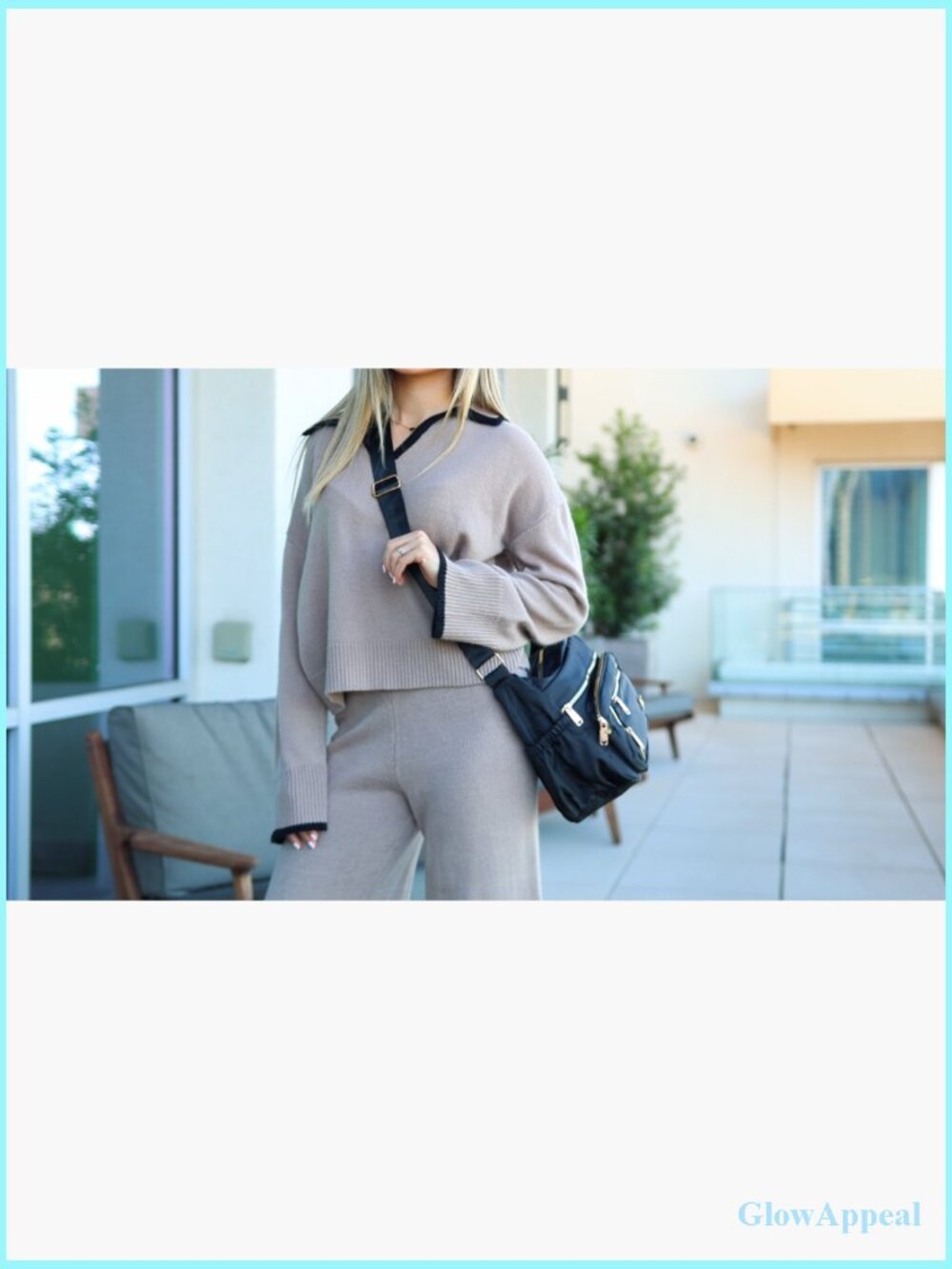 Crossbody Bag with Multiple Pockets, Water Resistant Polyester, Travel Purse - Picture 7 of 7